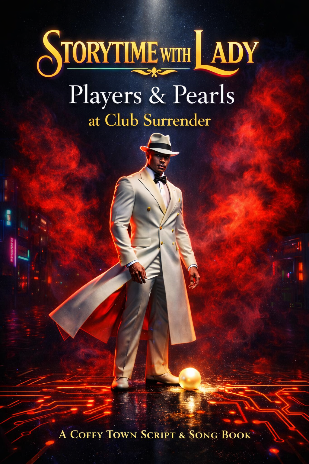 Storytime with Lady: Players & Pearls at Club Surrender — cover art featuring Detective Jimmy.